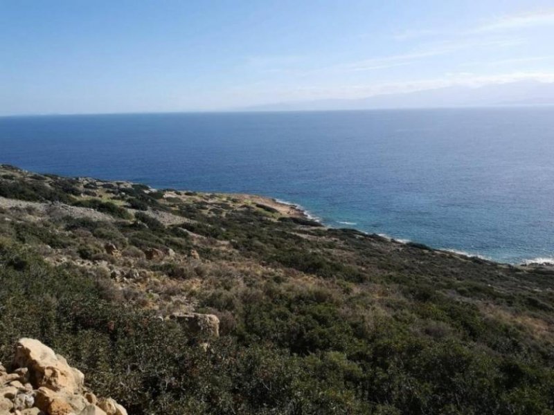 Plaka bei Elounda Kreta, Plaka Elounda: Bauland direkt am Meer zu verkaufen Grundstück kaufen